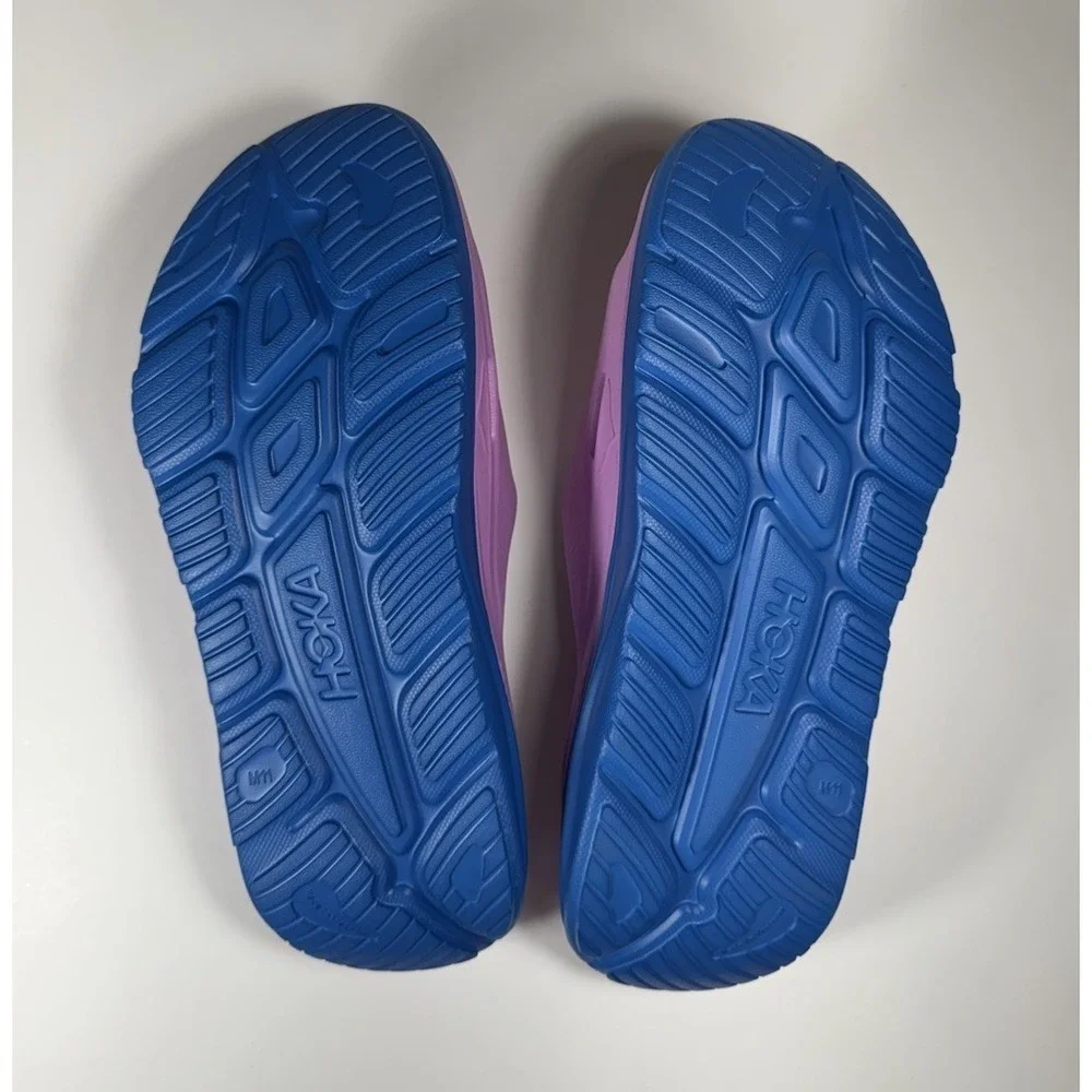 HOKA Ora Recovery Slide 3 Sandals Cyclamen Blue Pink Men's‎ Sz 11 *NEW* 1135061